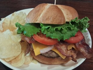 Totem Burger with Bacon